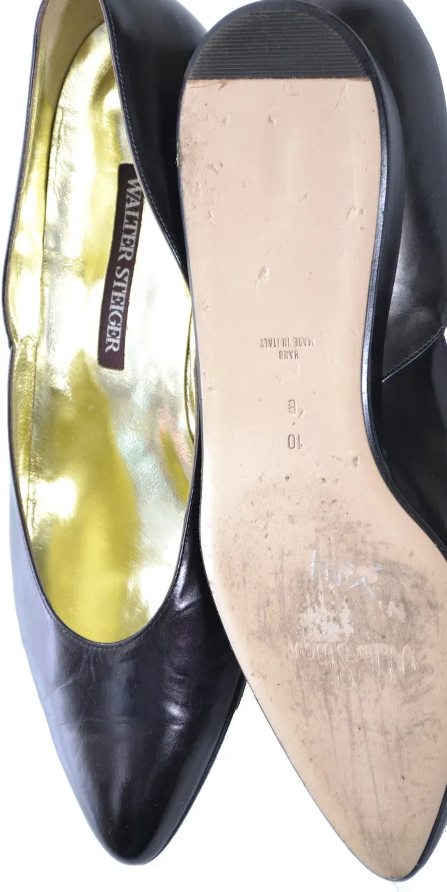 10B Walter Steiger Two Toned Vintage Shoes Handmade in Italy Best Asics Running Shoes For Road