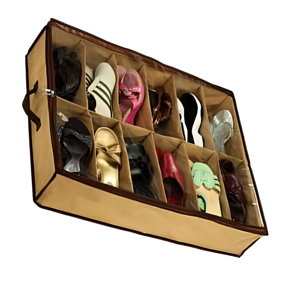 12 Storage Under Bed Shoes Closet Organizer Asics Running Shoes Wide Width