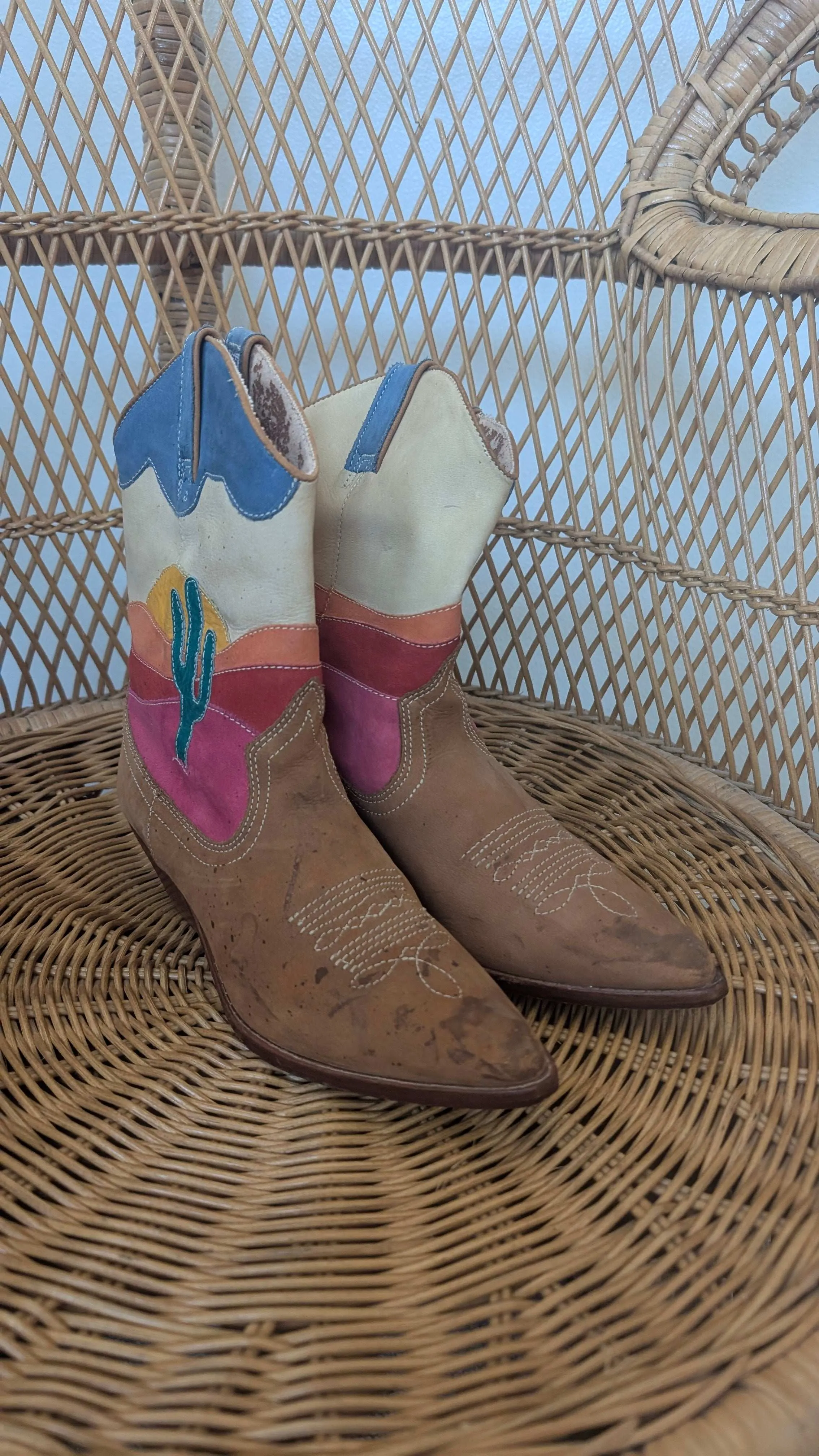 1980s cactus cowboy boots Adidas Cross Country Running Shoes