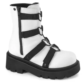 Work Boots Store 2 Inch Platform RENEGADE-50 White Pu