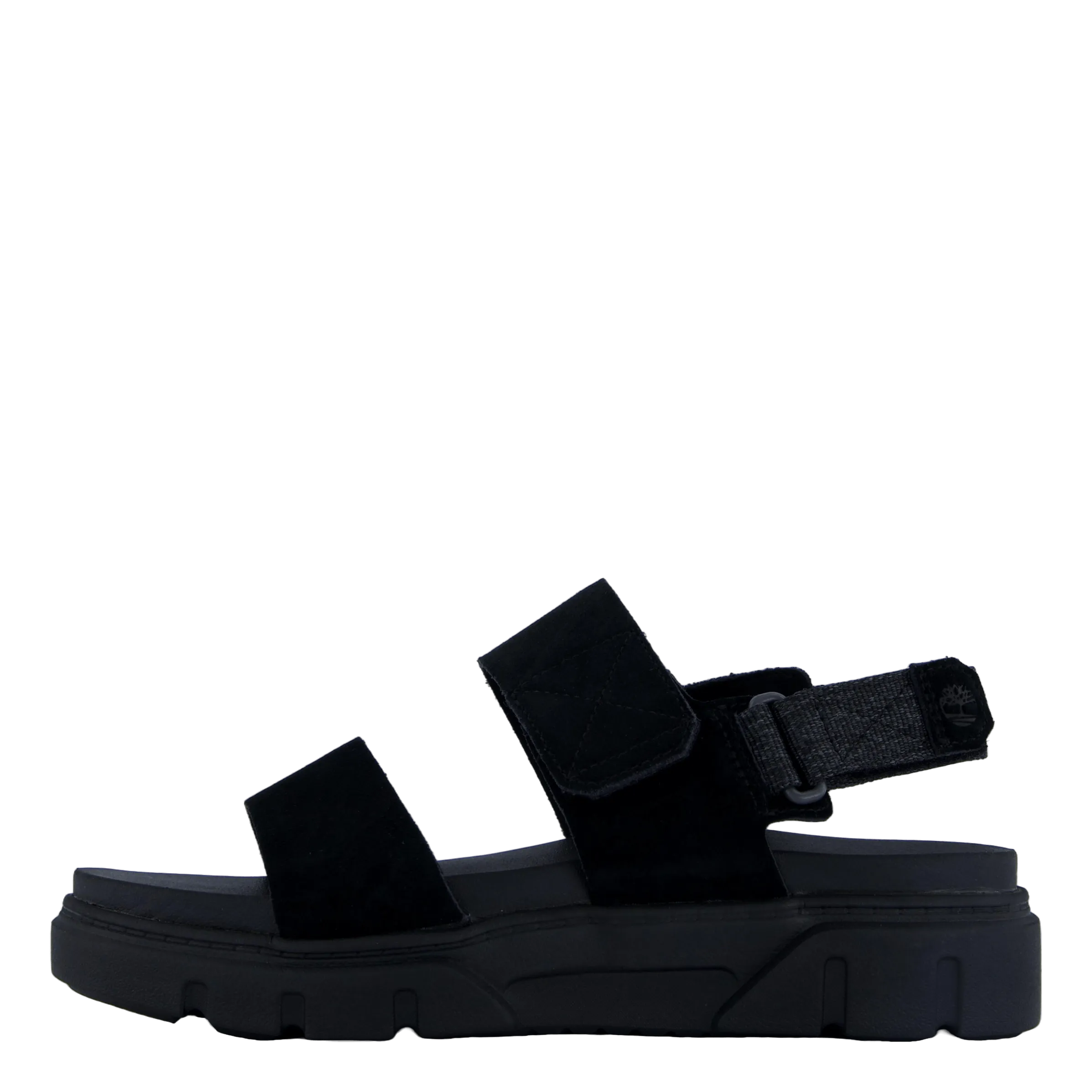 Chestnut Slippers 2 Strap Sandal Greyfield Blk Suede