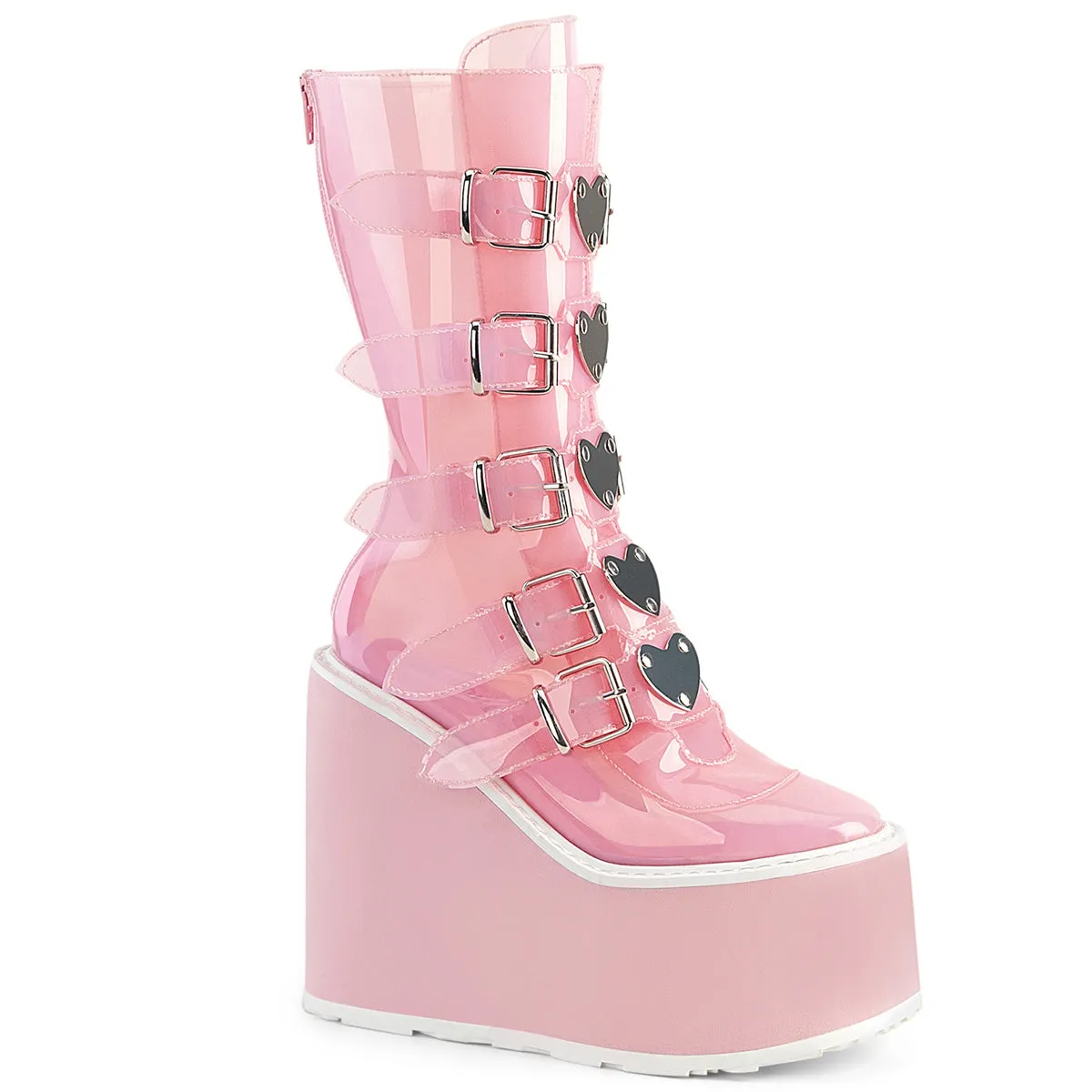 Work Boots With Shank 5 Inch Platform SWING-230C Baby Pink