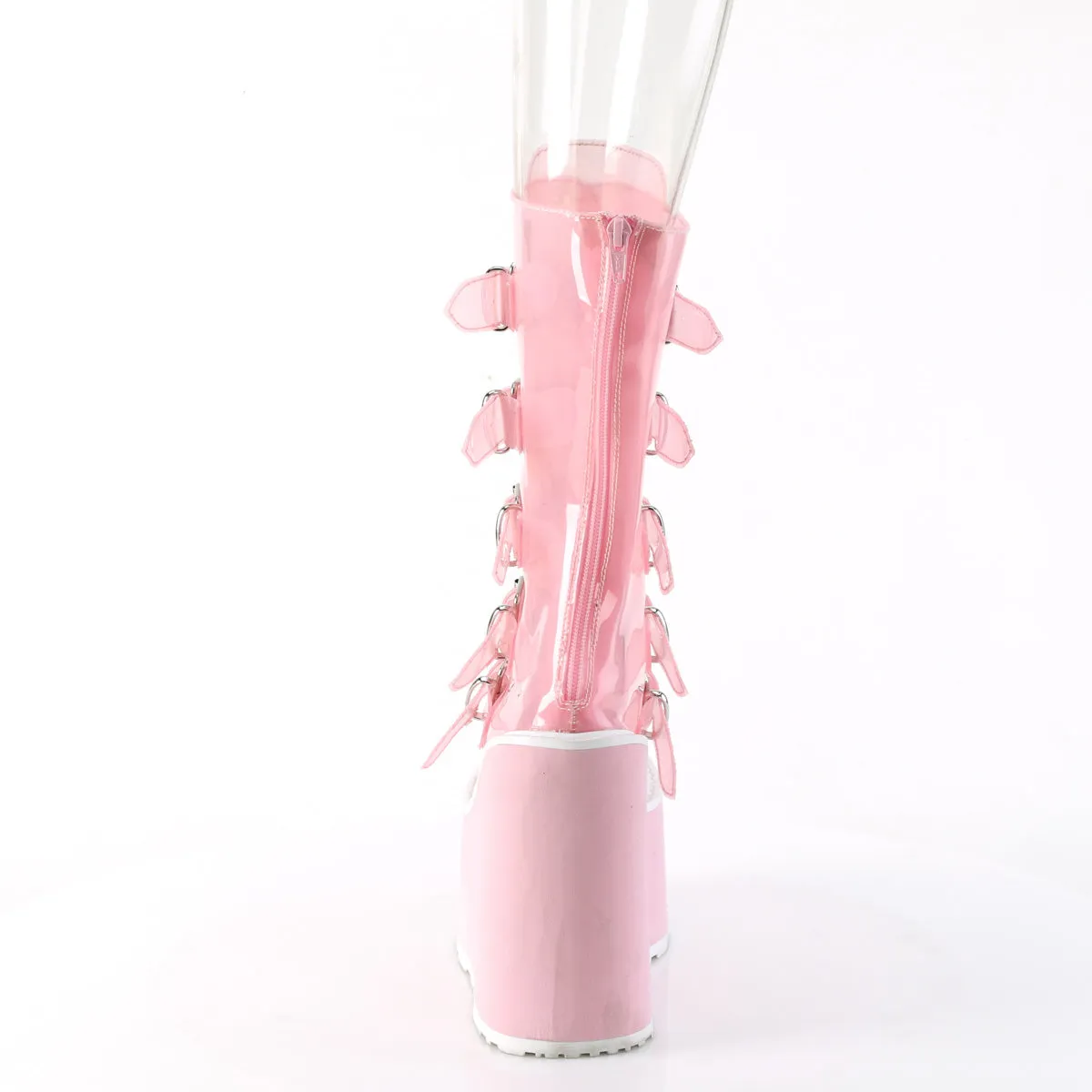 Best Work Boots For Snow And Ice 5 Inch Platform SWING-230C Baby Pink