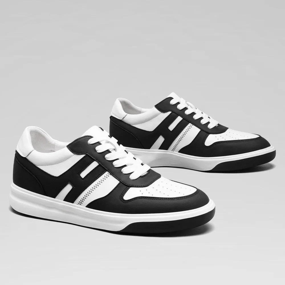 Asics Drop 6 CM/ 2.36 Inches CMR CHAMARIPA Off White Elevator Sports Shoes - Men's Cowhide Leather Casual Shoes