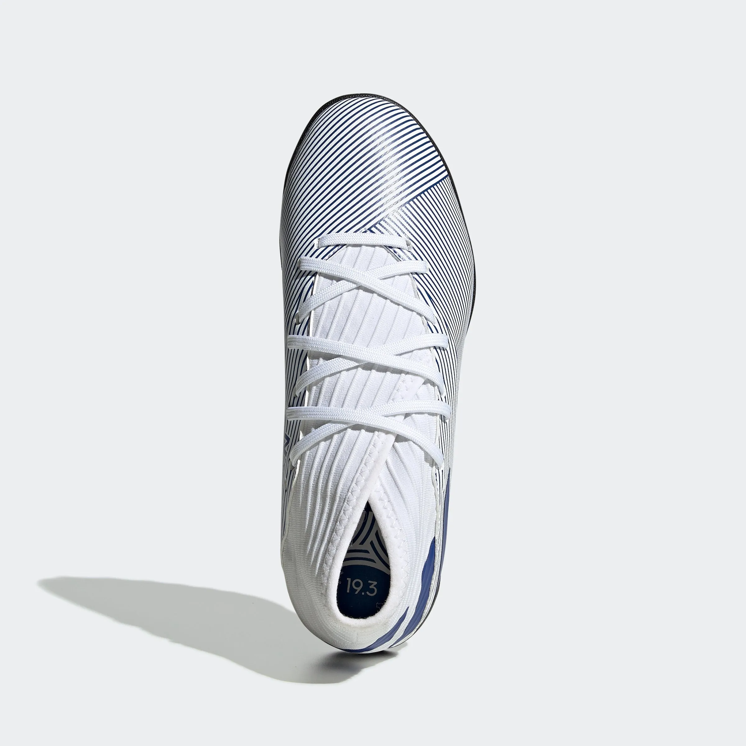 adidas Nemeziz 19.3 TF Turf Youth Soccer Cleats - White/Royal Adidas Curling Shoes