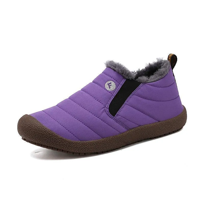 Adidas Shoe With Strap Men's Cotton Velvet Winter Warm Non-slip Shoes
