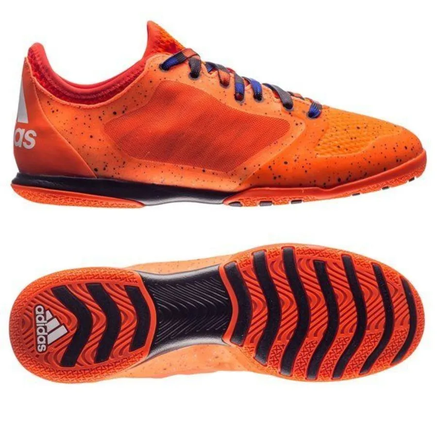 Palace And Adidas Shoes adidas X 15.1 Court Indoor Soccer Shoes - Solar Orange/White/Black