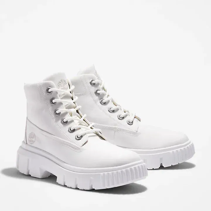 TIMBERLAND | WOMEN'S BOOTS | GREYFIELD FABRIC BOOT WHITE | WHITE Best Work Boots For Garbage Man
