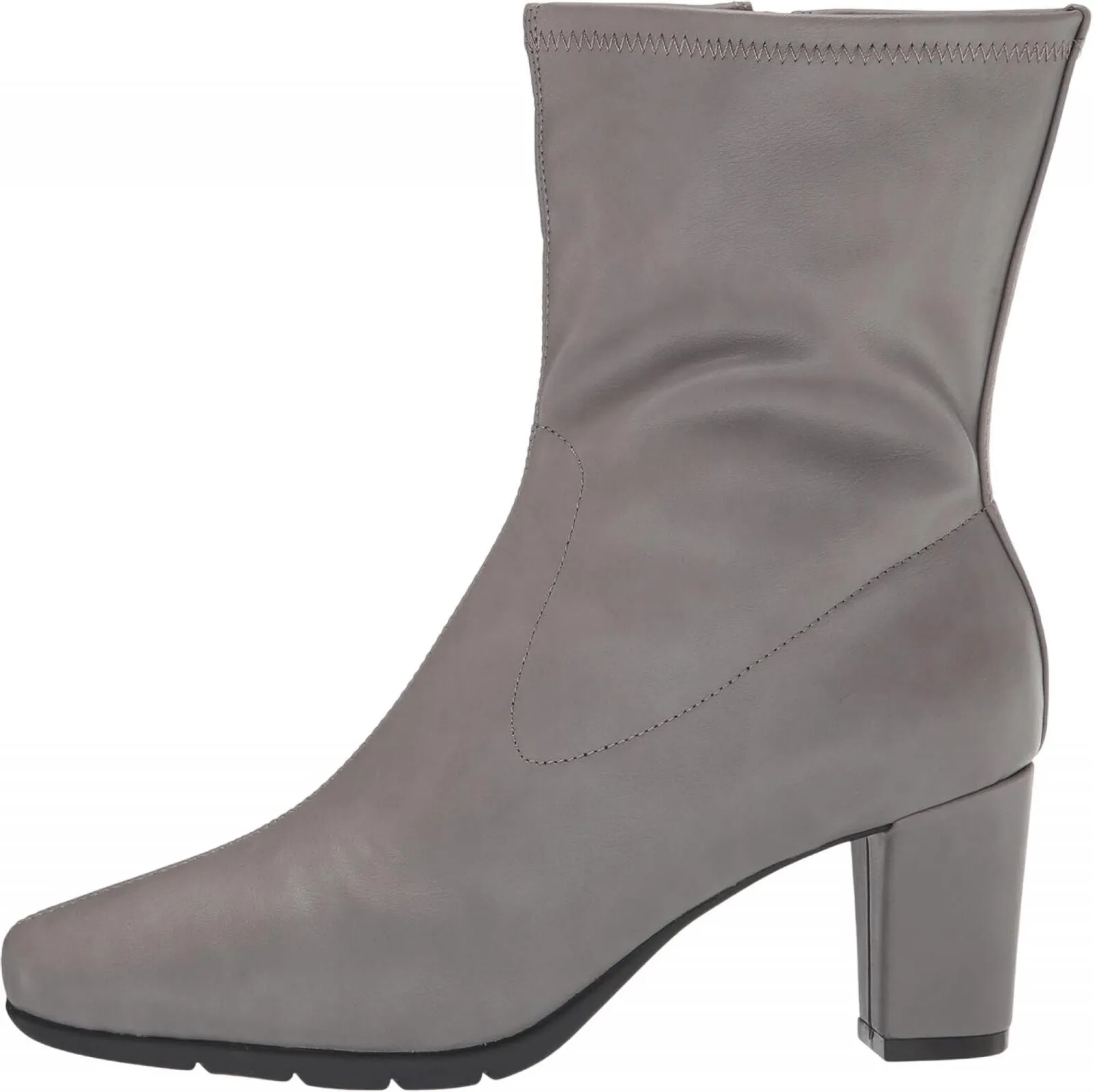 Aerosoles Women's Cinnamon Mid Calf Boot CINNAMON-057 Gray 7.5M Work Boots With No Laces