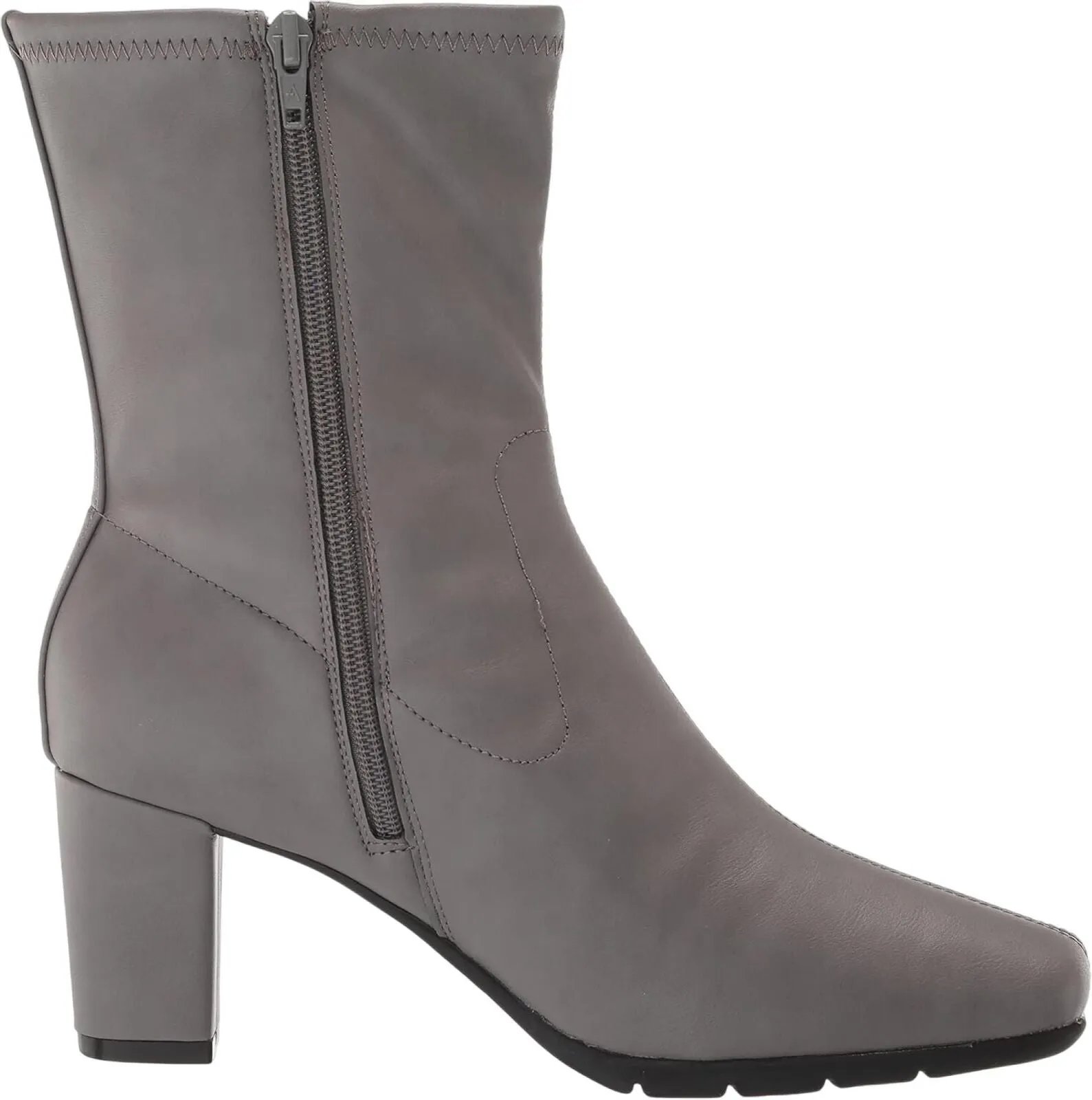 Buy Work Boots Aerosoles Women's Cinnamon Mid Calf Boot CINNAMON-057 Gray 7.5M