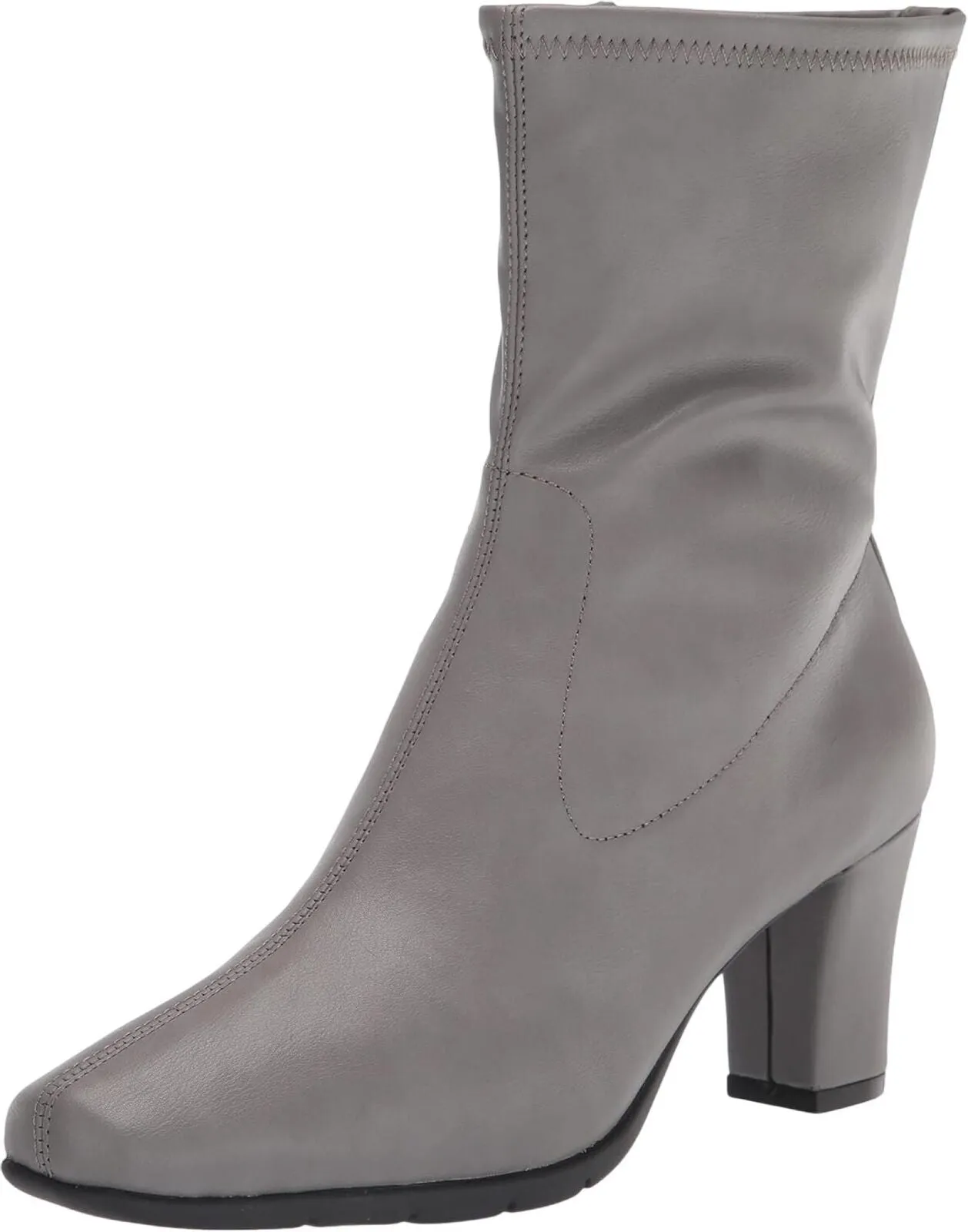 Aerosoles Women's Cinnamon Mid Calf Boot CINNAMON-057 Gray 7.5M High Heeled Work Boots