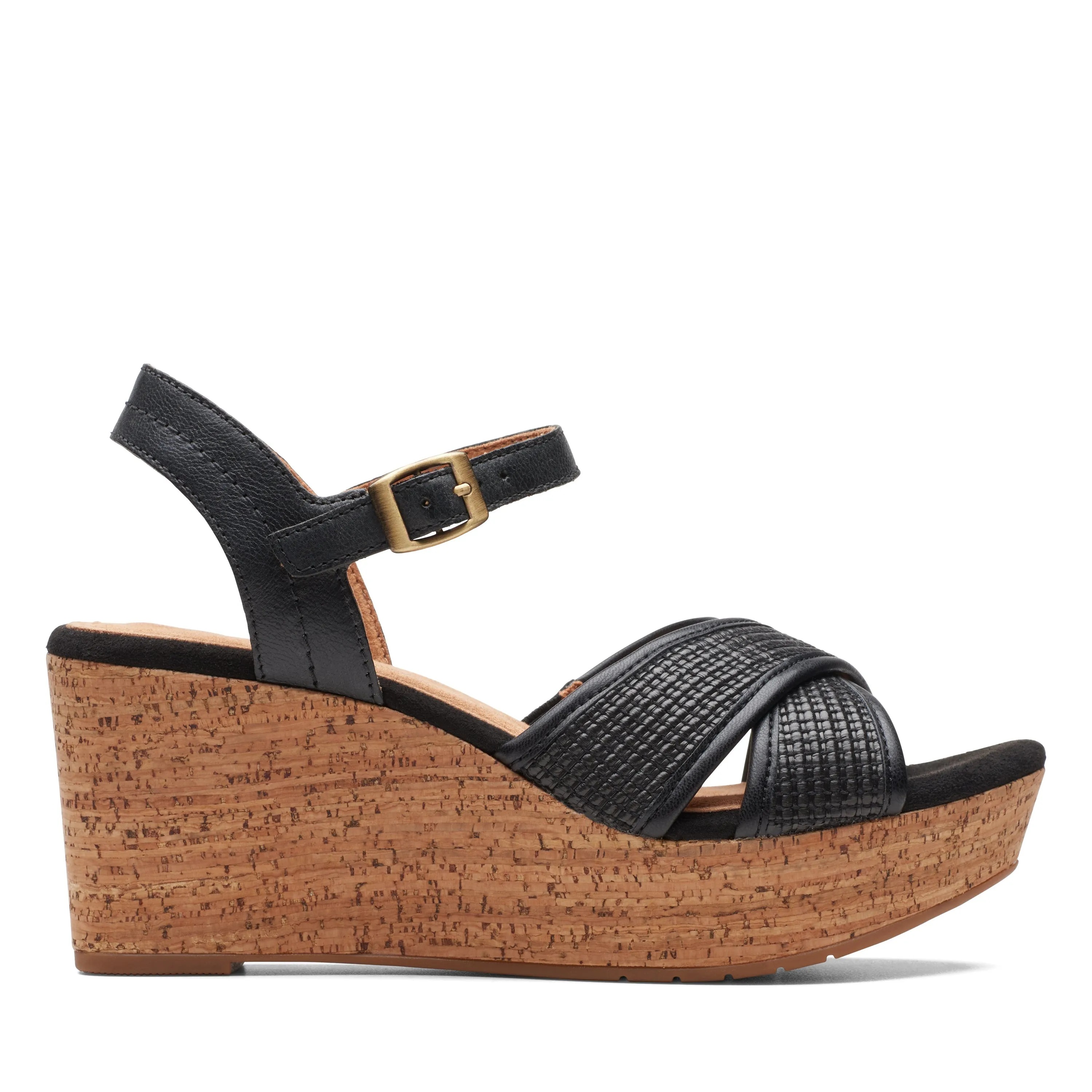 Clarks Elleri Plum Women's Dress Shoes With Ankle Strap