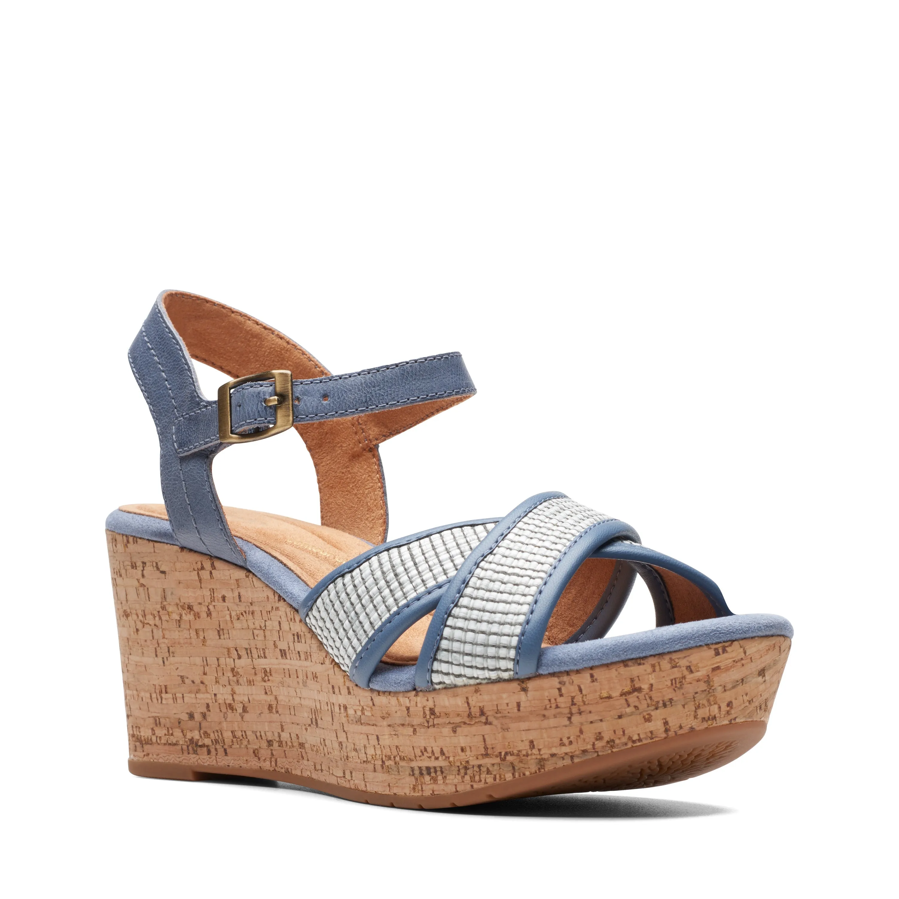 Brown Leather Clarks Elleri Plum Women's