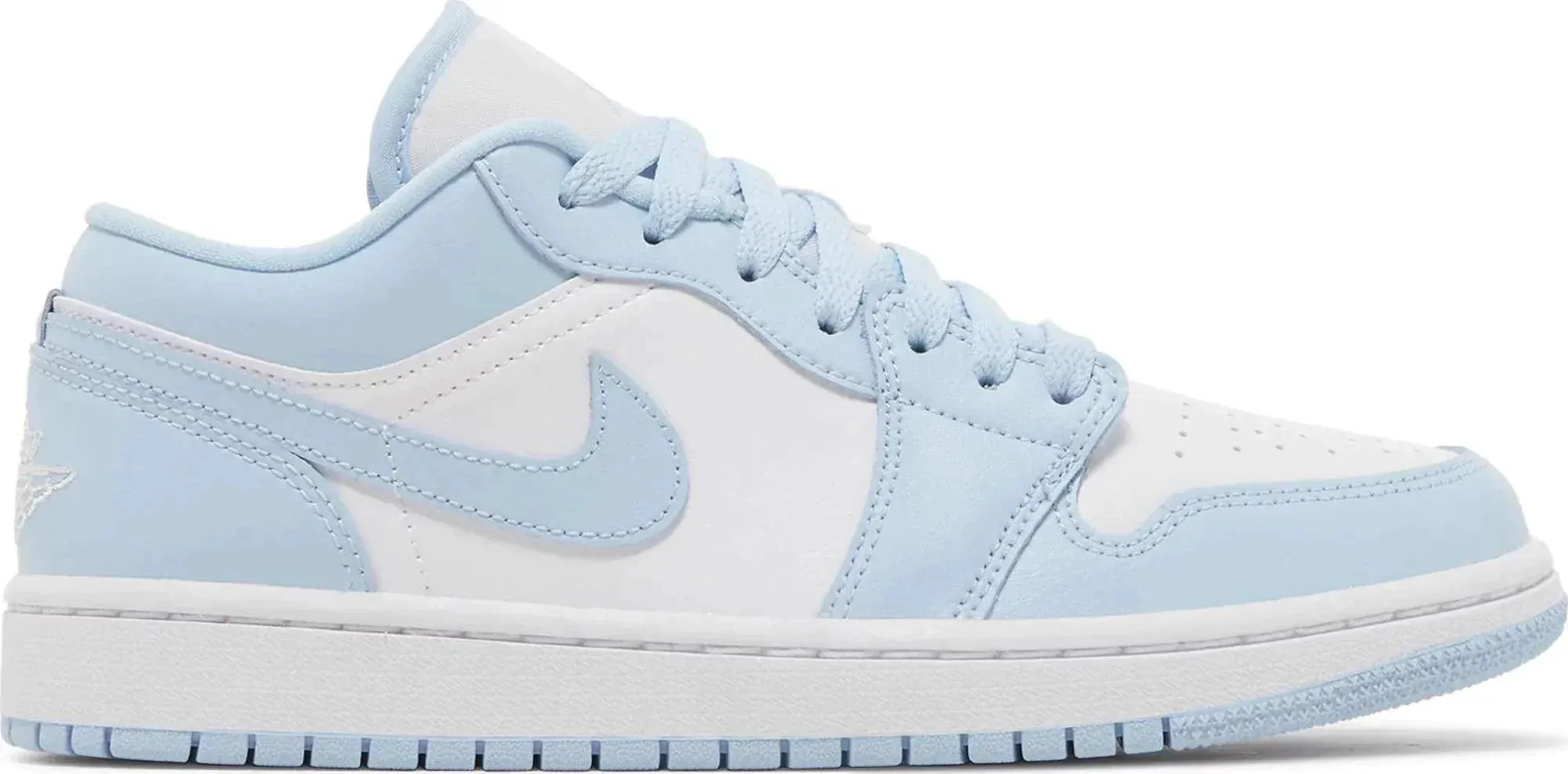 Air Jordan 1 Low "Ice Blue" Minecraft Adidas Shoes