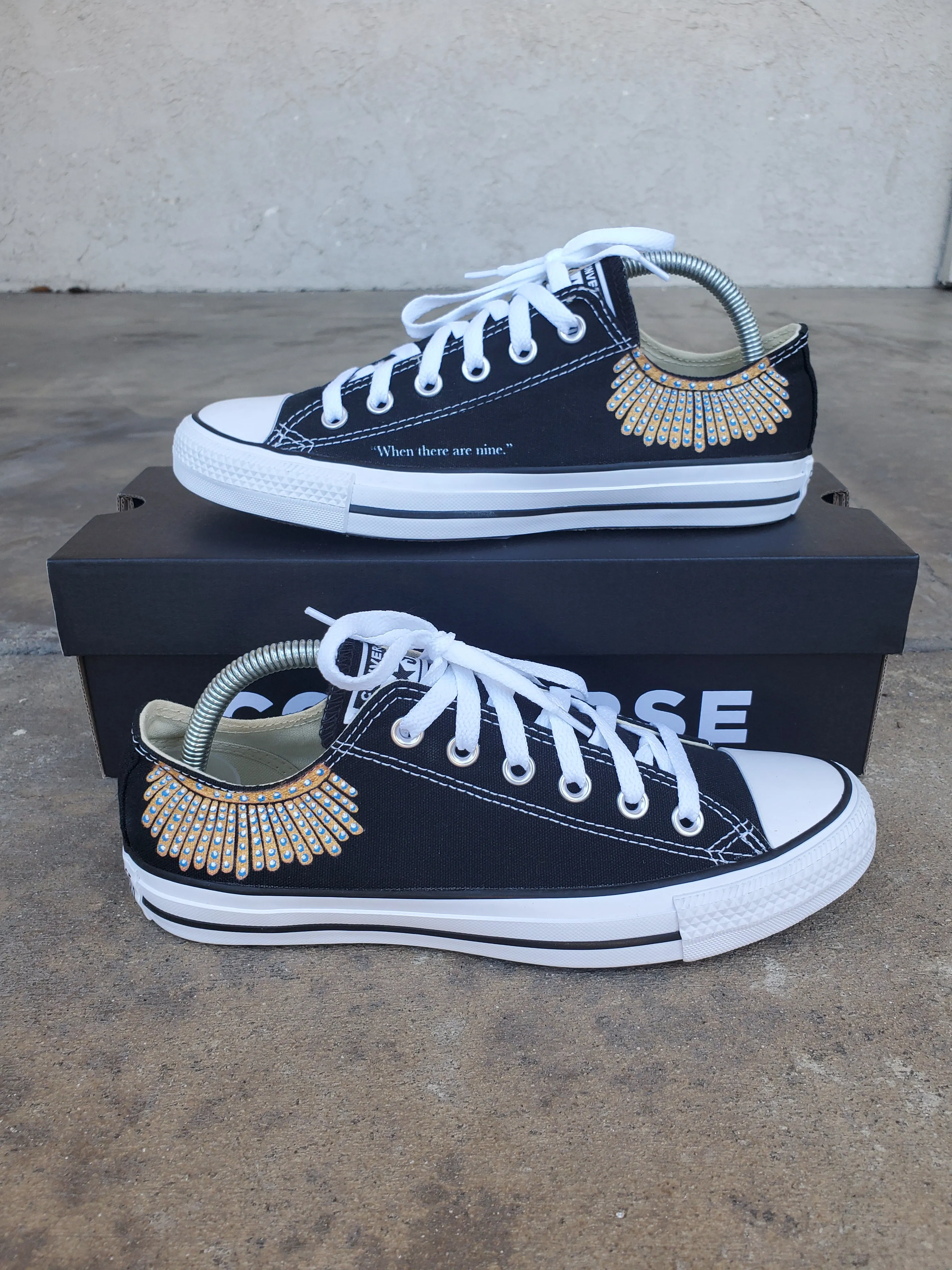 Supreme Court Justice Ruth Bader Ginsburg - Custom Converse Shoes Asics Shoes Styles