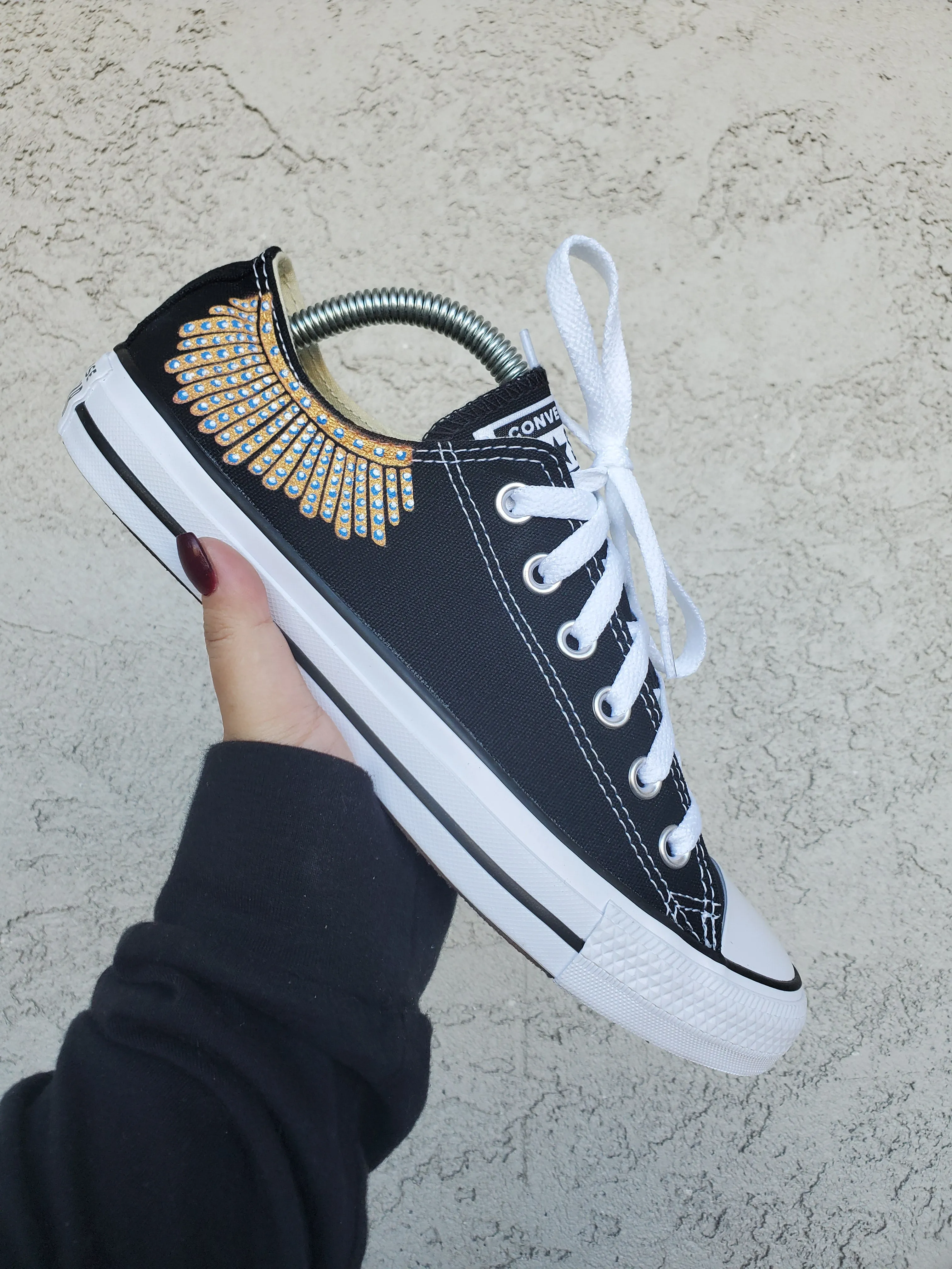 Supreme Court Justice Ruth Bader Ginsburg - Custom Converse Shoes Asics Vball Shoes