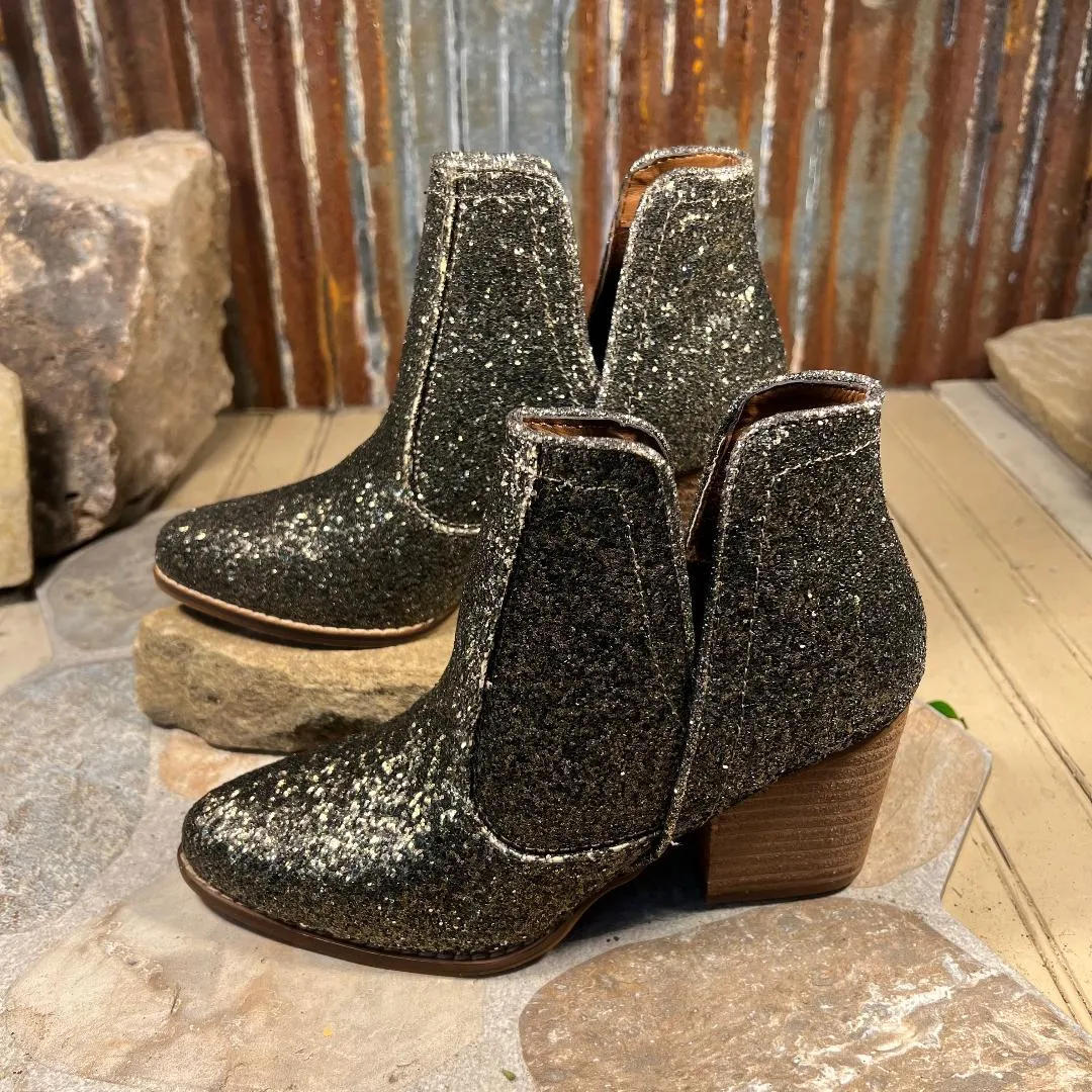 Fiera Bronze Glittery Booties Adidas Boost Tennis Shoes