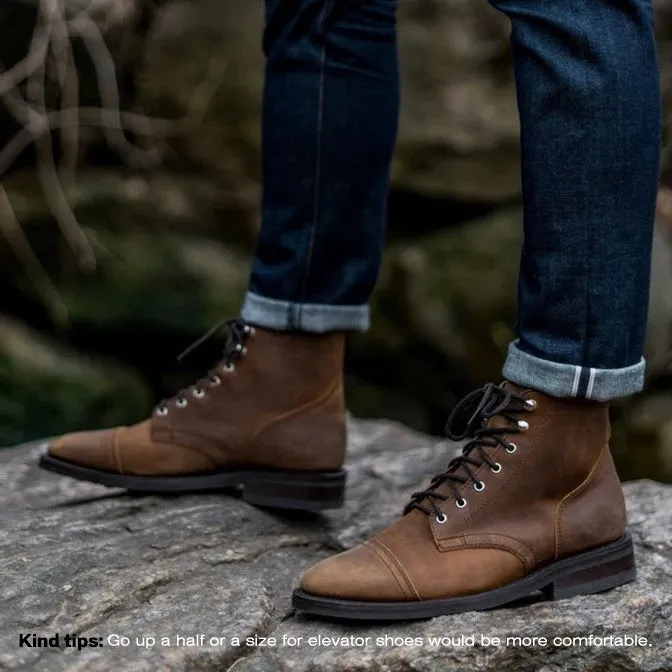 7 CM/2.76 Inches CMR CHAMARIPA Handcrafted Brown Height Increasing Boots - Elevate Your Style with 2.76 Inches of Personalized Luxury Boots