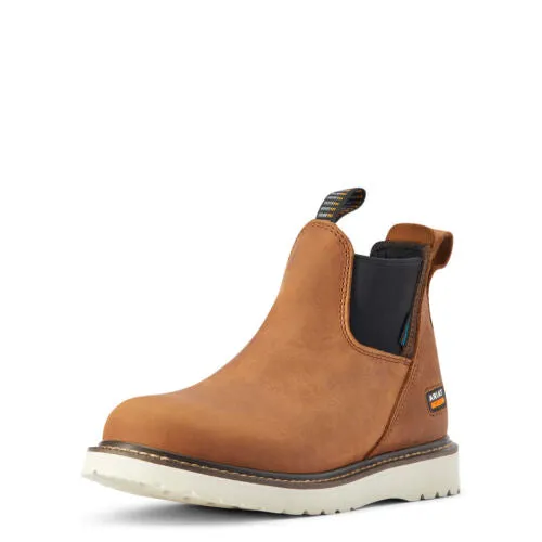 Shell Cordovan Work Boots Ariat Work Boots Women Rebar Wedge Chelsea Waterproof Leather 10042481