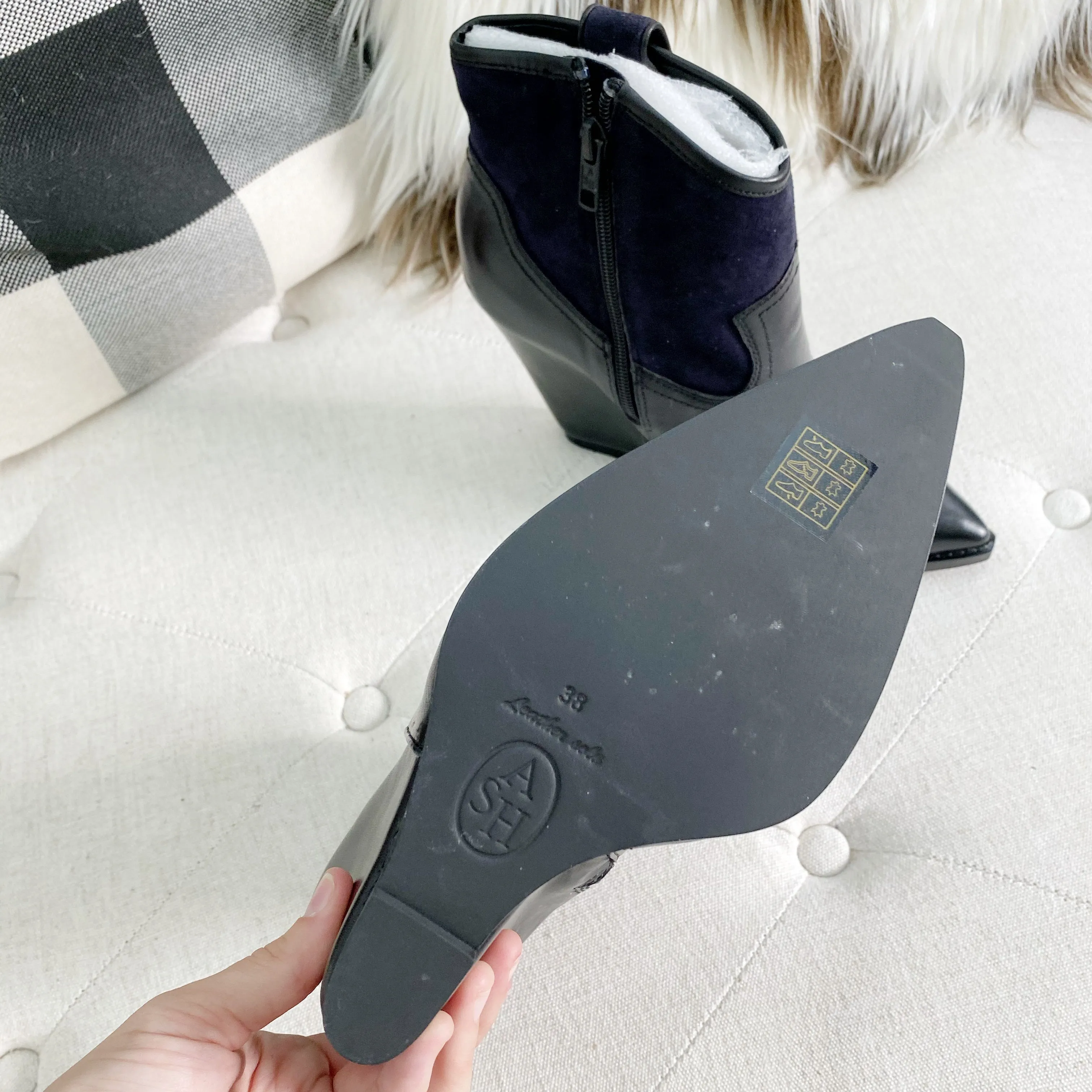 ASH Western Wedge Boots New size 38 Adidas Knit Running Shoes