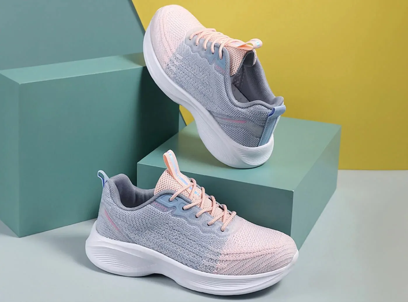 Asics Tennis Shoes Wide Feet FitVille Women's Lightweight Breathable Flying Weave Running Shoes