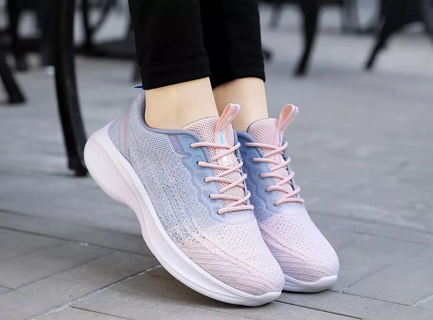 FitVille Women's Lightweight Breathable Flying Weave Running Shoes Replacement Insoles For Asics Running Shoes