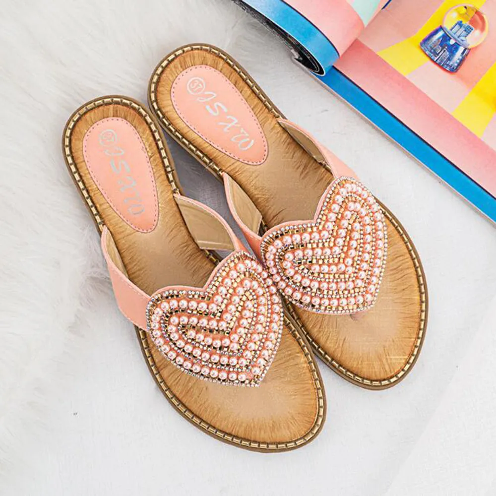 Vanccy Rhinestone Love heart Flip Flops Asics Gel 8 Running Shoes