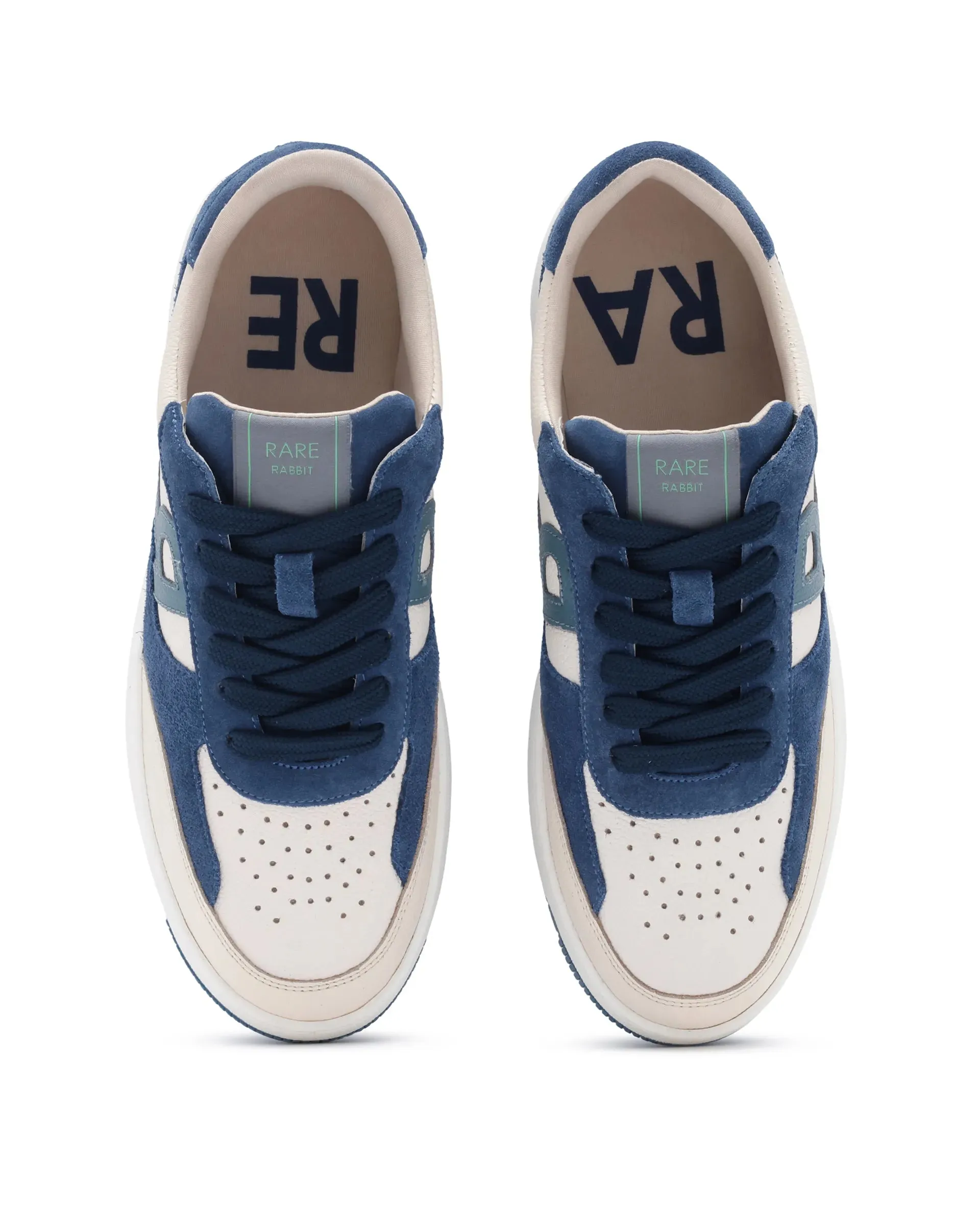 Asics Best Shoes For Plantar Fasciitis Rare Rabbit Men's Parallax Teal / Beige Plain Shoes