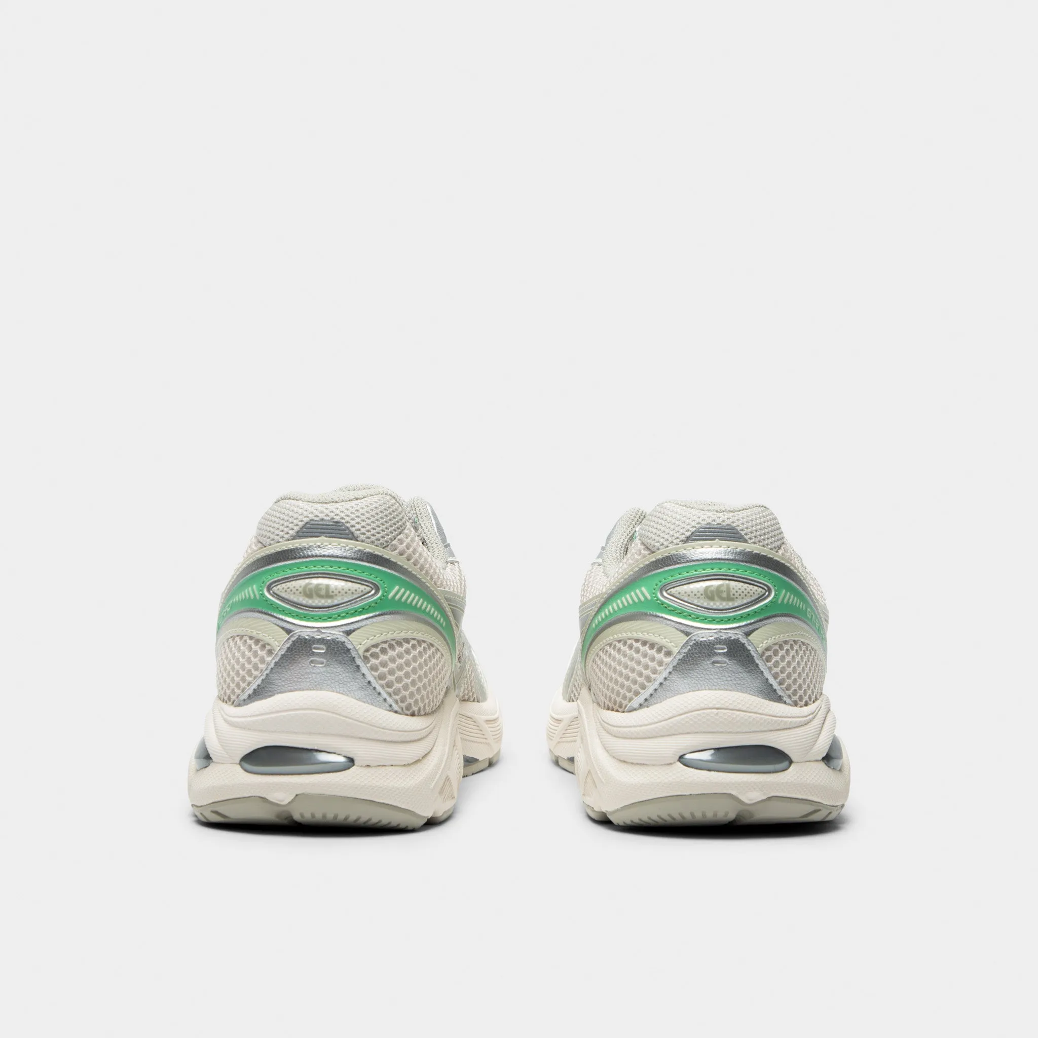 ASICS GT-2160 Off White / Grey - Green Asics Gel Peake 6 Cricket Shoes
