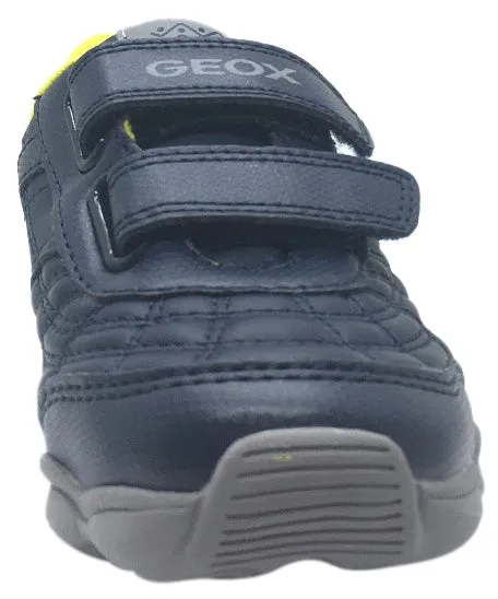 Asics Gel Contend 5 Sl Walking Shoe Geox Boy's Munfrey Leather Navy Grey Double Hook and Loop Strap Sporty Spiderweb Low Top Breathable Sneaker