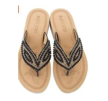 Vanccy Rhinestone Eye Personality Pearl Slippers Asics Dress Shoes Japan