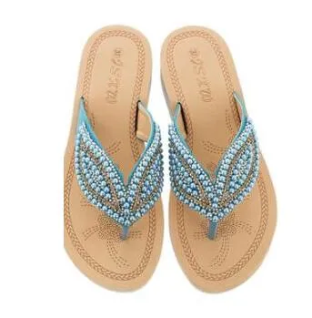 Vanccy Rhinestone Eye Personality Pearl Slippers Shoes Asics Canada