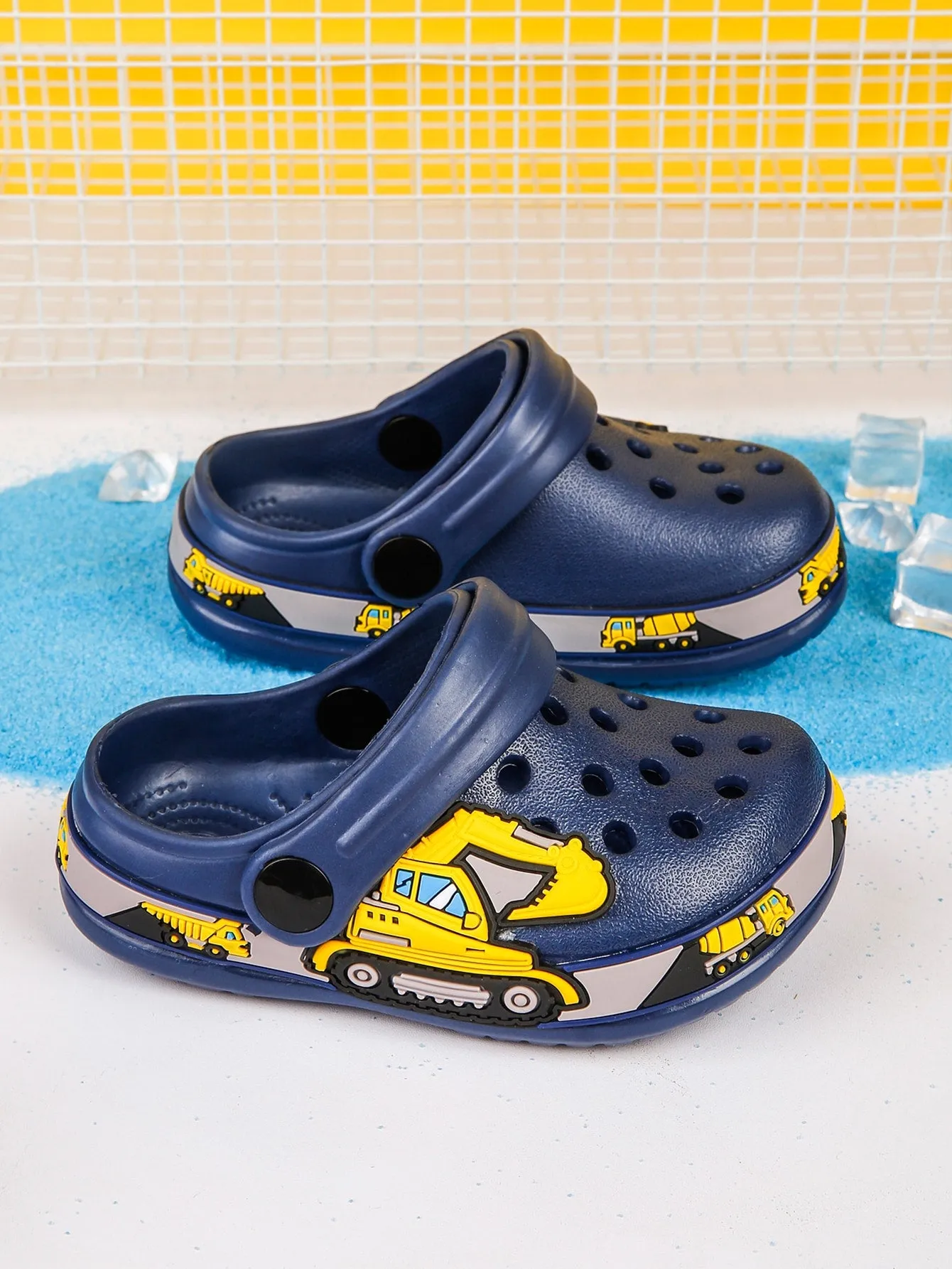 Excavator, Unicorn Decor Hollow Out Vented Clogs FD Asics Shoes Dynamic Duomax