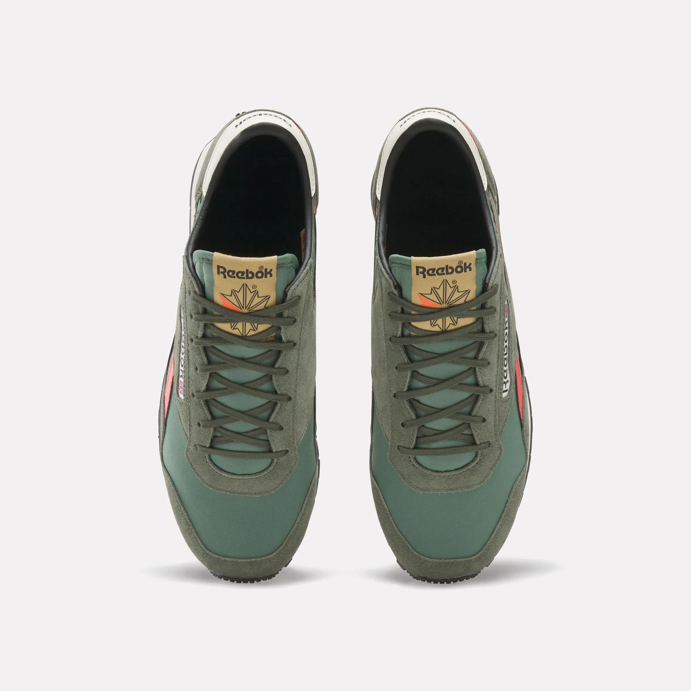 Old Model Asics Running Shoes Aztec Ii Green/Orangeflare/Alabaster