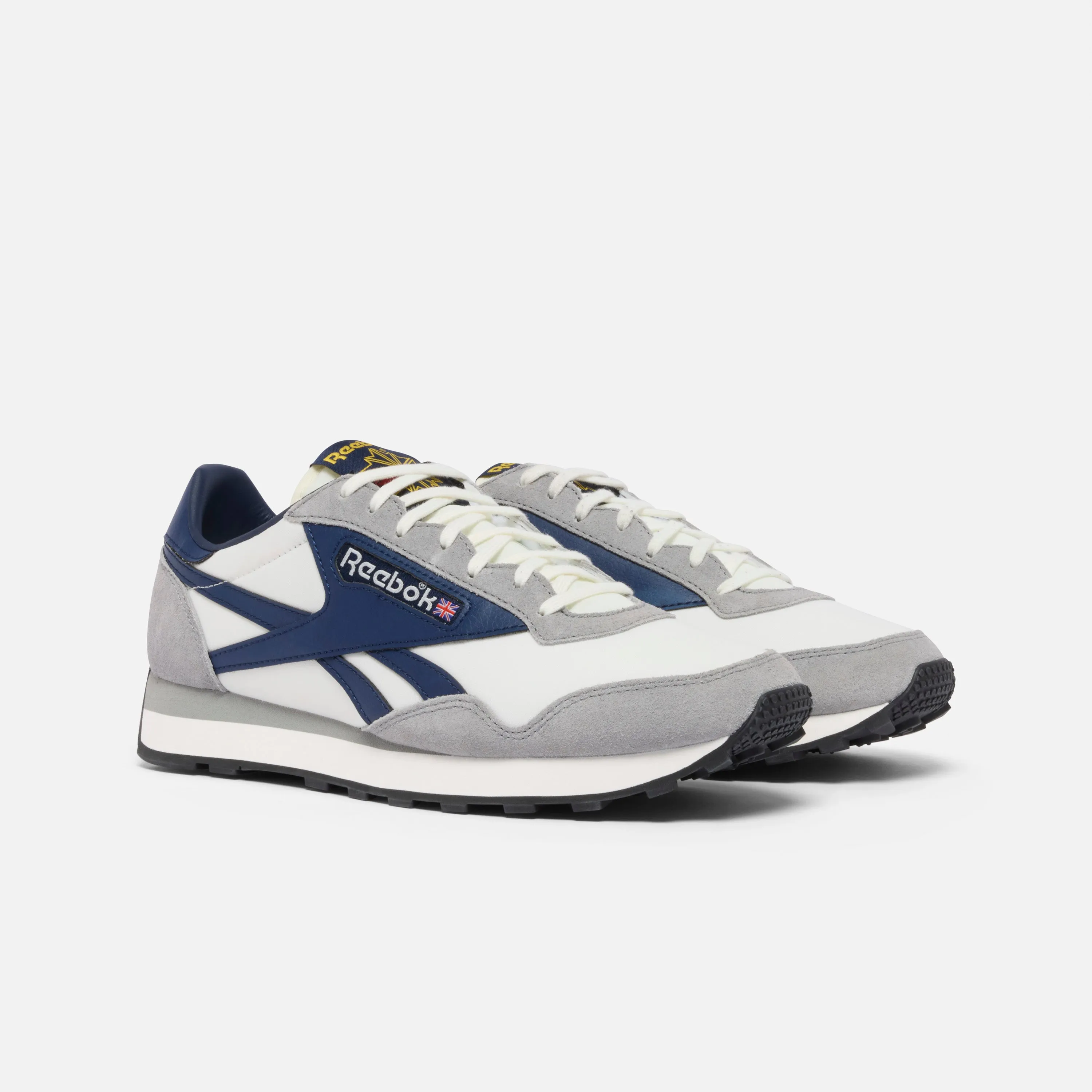 Aztec Ii Grey 3/Chalk/Vector Navy Asics Gel Road Running Shoes