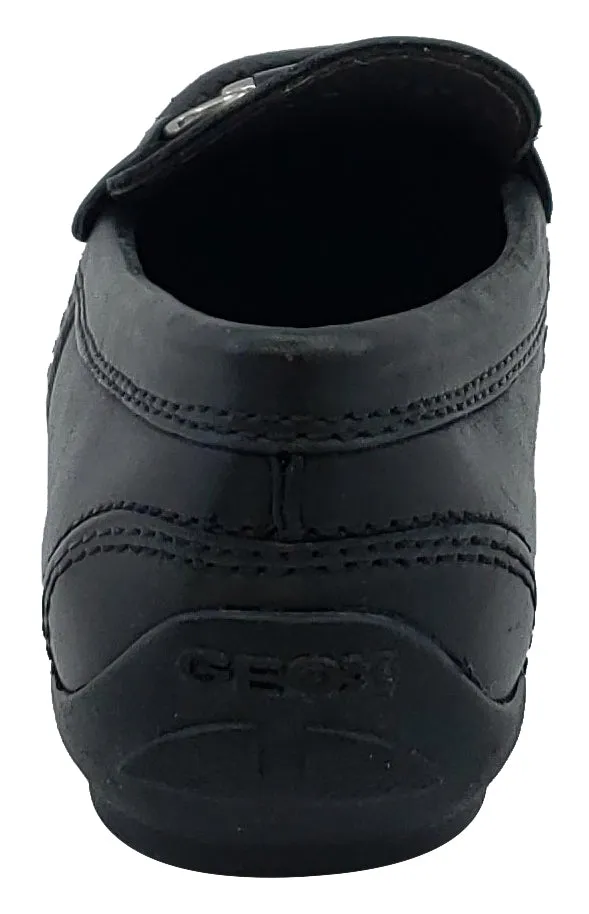 Asics P2 Wrestling Shoes Geox Jr New Fast Mocassin Black Premium Leather Slip On for Boy's