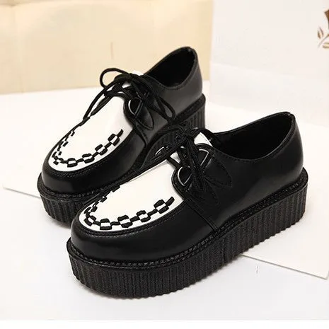 Flat Shoes Open Back Creepers Shoes Woman plus size 35-41 platform Women Flats Shoes