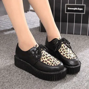 Creepers Shoes Woman plus size 35-41 platform Women Flats Shoes Best Flat Shoes For Bikepacking