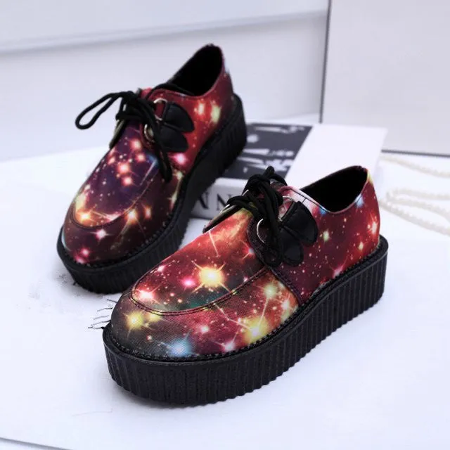 Creepers Shoes Woman plus size 35-41 platform Women Flats Shoes Flat Shoes To Wear With Jeans