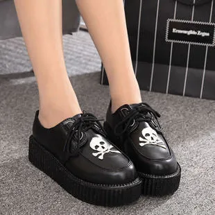 Best Everyday Shoes For Flat Feet Creepers Shoes Woman plus size 35-41 platform Women Flats Shoes