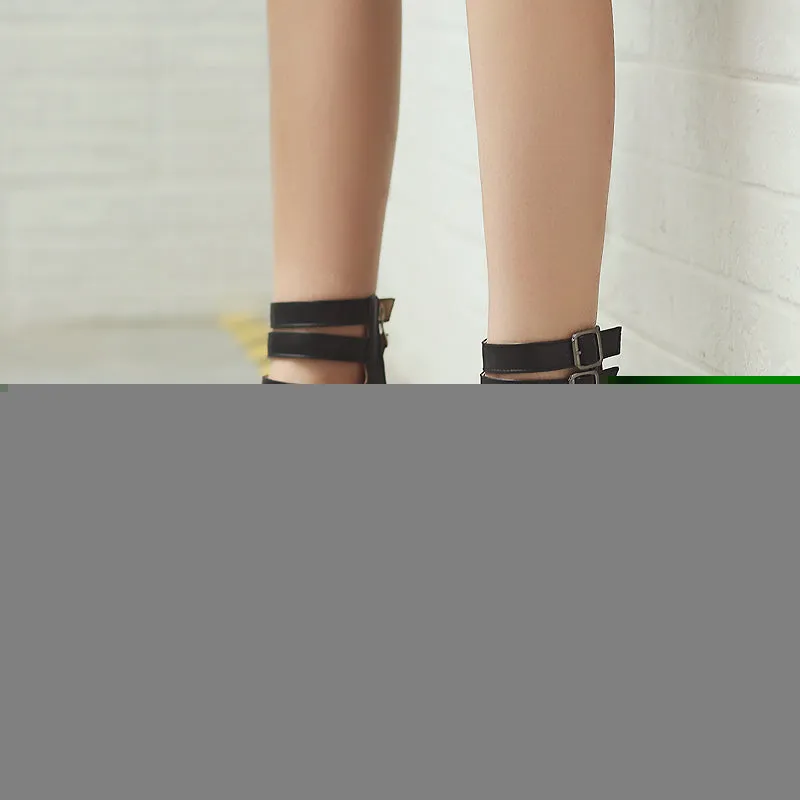 Belt buckle high-heeled sandals Vikto Boots