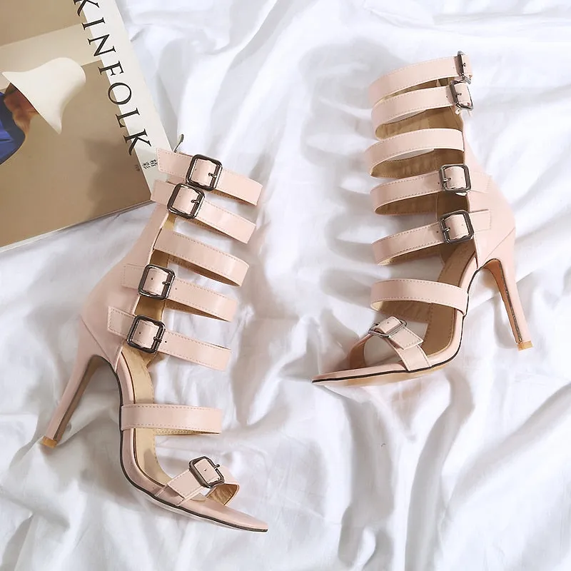 Belt buckle high-heeled sandals Tamara Mellon Boots