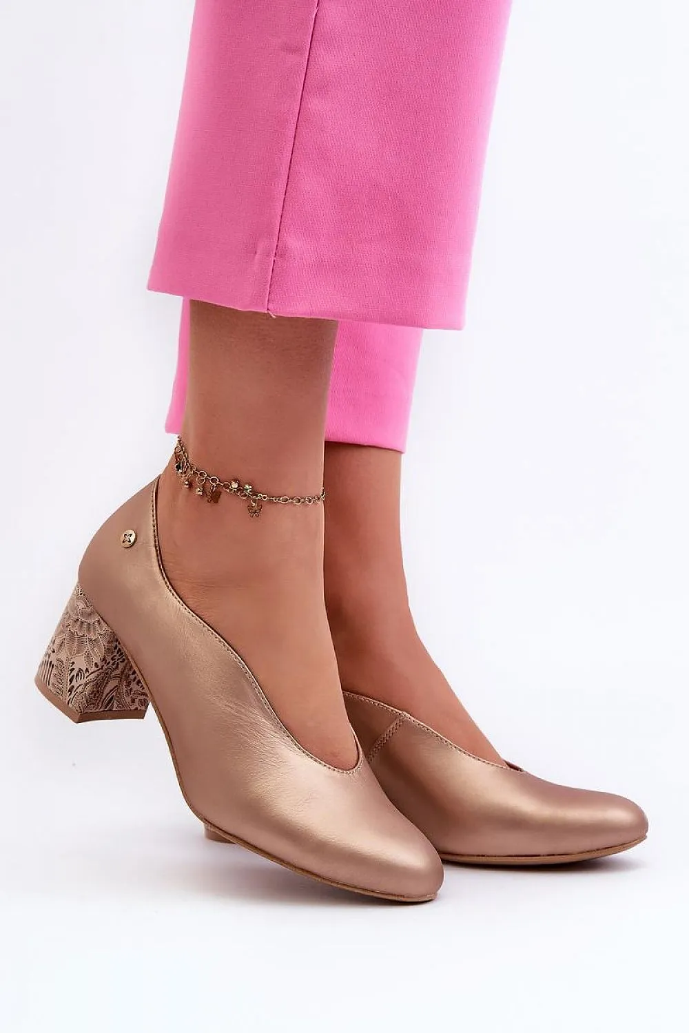 Interesting High Heels Block heel pumps Step in style