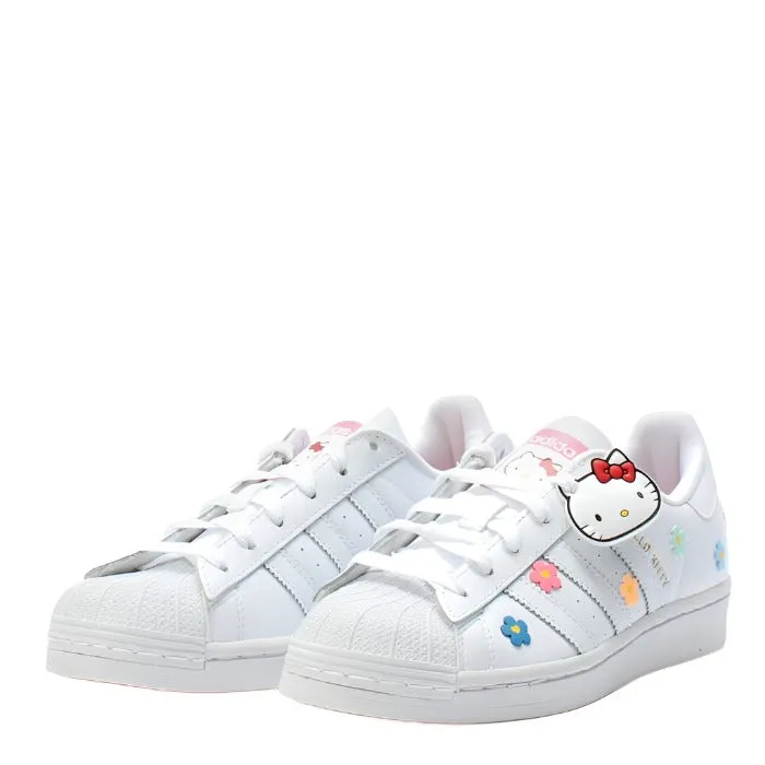 Kobe Shoes Adidas Big Kid's Adidas x Hello Kitty Superstar - "Cloud White