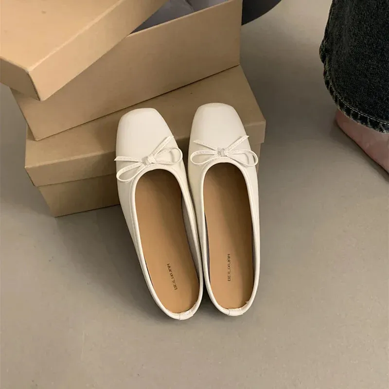 binfenxie  -  Summer Women Mules Slippers Fashion Shallow Butterfly-knot Slides Shoes Ladies Casual Outdoor Soft Sole Flats Heel Sandalias Sullivan Slippers