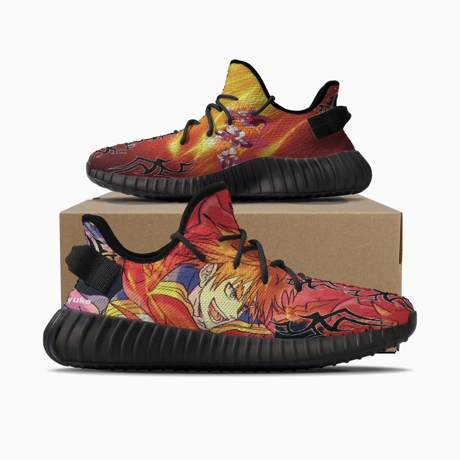 Black Clover Leopold Vermillion YZ Anime Shoes Best Asics Running Shoes For Heavy Runners