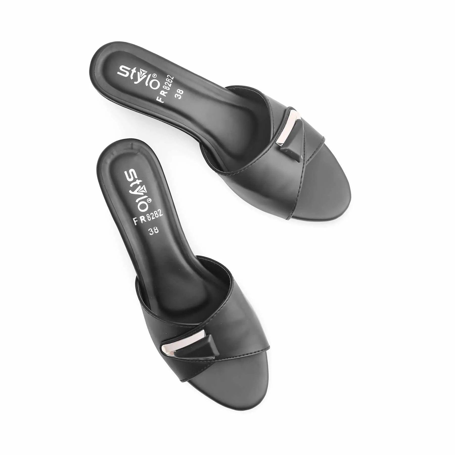 Bridal Slippers Black Formal Slipper FR8282