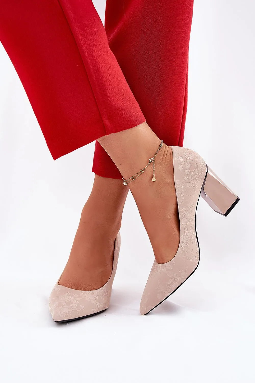Block heel pumps Light Blue High Heels