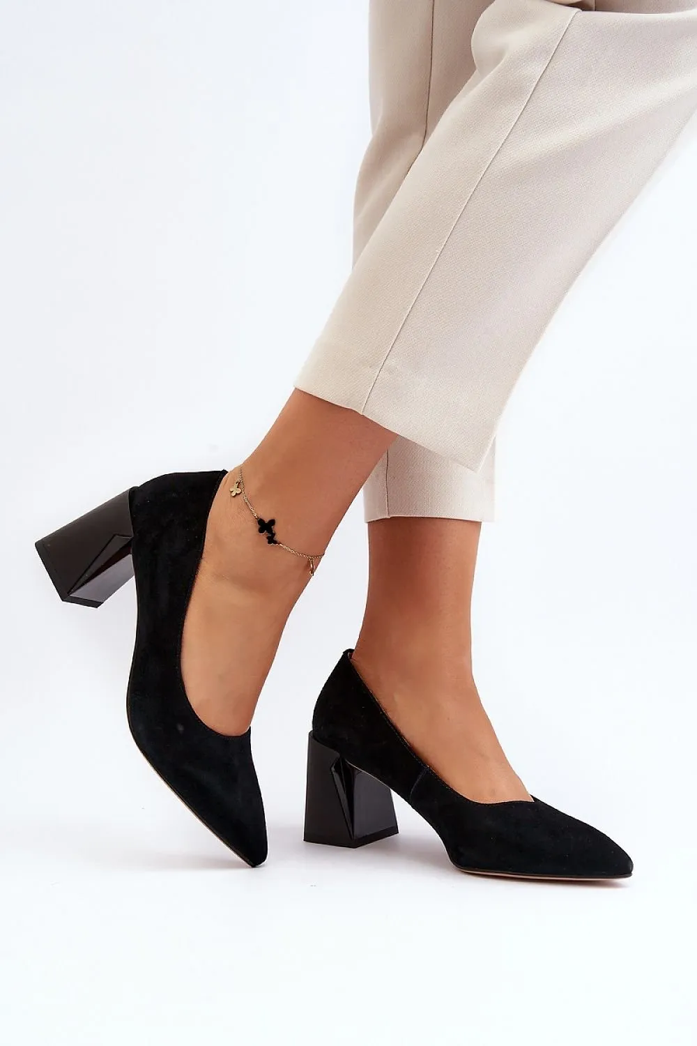 Block heel pumps model 193364 Step in style Forced To Wear High Heels