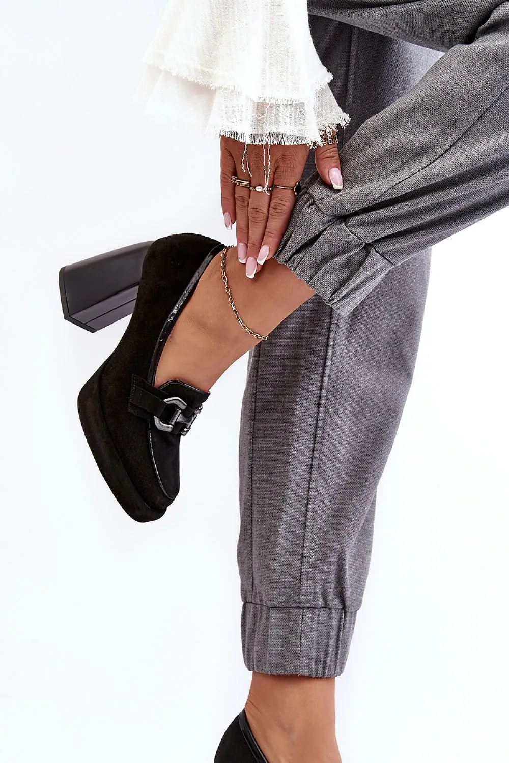 Cake High Heel Shoe Block heel pumps Step in style